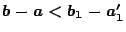 $b-a<b_1-a'_1$