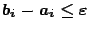 $b_i-a_i\leq\varepsilon$