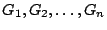 $G_1,G_2,\ldots,G_n$