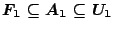 $F_1\subseteq A_1\subseteq U_1$