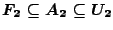 $F_2\subseteq A_2\subseteq U_2$