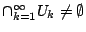 $\cap_{k=1}^{\infty}U_k \neq \emptyset$