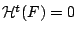 $\mathcal{H}^t(F)=0$
