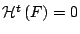 $\mathcal{H}^{t}\left(F\right)=0$