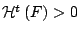 $\mathcal{H}^{t}\left(F\right)>0$