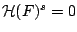 $\mathcal{H}(F)^s=0$