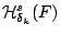 $\mathcal{H}_{\delta_k}^s(F)$