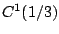 $C^1(1/3)$