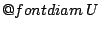 $\mathop{\operator@font diam}U$