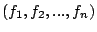 $(f_1,f_2,...,f_n)$