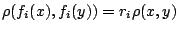 $\rho(f_i(x),f_i(y))=r_i\rho(x,y)$