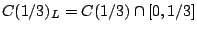 $C(1/3)_L=C(1/3)\cap[0,1/3]$