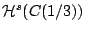 $\mathcal{H}^s(C(1/3))$