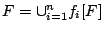 $F=\cup_{i=1}^{n}f_i[F]$
