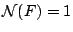 $\mathcal{N}(F)=1$