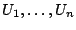 $U_1,\ldots,U_n$