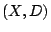 $(X,D)$