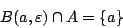 \begin{displaymath}
B(a,\varepsilon )\cap A=\{a\}
\end{displaymath}