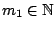 $m_1\in \mathbb{N}$