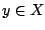 $y\in X$