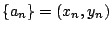 $\{a_n\}=(x_n,y_n)$