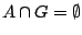 $A\cap G=\emptyset$