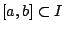 $[a,b]\subset I$