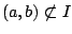 $(a,b)\not \subset I$