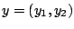 $y=(y_1,y_2)$