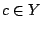 $c\in Y$