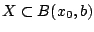 $X\subset B(x_0,b)$
