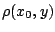 $\rho(x_0,y)$