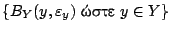 $\{B_Y(y,\varepsilon_y) \ \hbox{����}\
y\in Y \}$