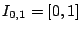 $I_{0,1}=[0,1]$