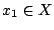 $x_1\in X$