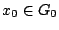 $x_0\in G_0$