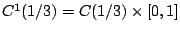 $C^1(1/3)=C(1/3)\times [0,1]$
