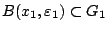 $B(x_1,\varepsilon_1)\subset G_1$