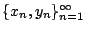 $\{x_n,y_n\}_{n=1}^{\infty}$