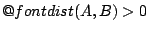$\mathop{\operator@font dist}(A,B)>0$