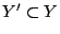 $Y'\subset Y$