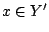 $x\in Y'$