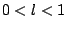 $0<l<1$