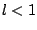 $l<1$
