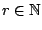 $r\in \mathbb{N}$