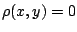 $\rho(x,y)=0$