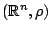 $(\mathbb{R}^n,\rho)$
