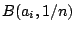 $B(a_i,1/n)$