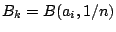 $B_k=B(a_i,1/n)$