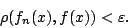 \begin{displaymath}
\rho(f_n(x),f(x))<\varepsilon .
\end{displaymath}